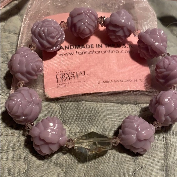 Tarina Tarantino lavender rose bracelet - Picture 3 of 3